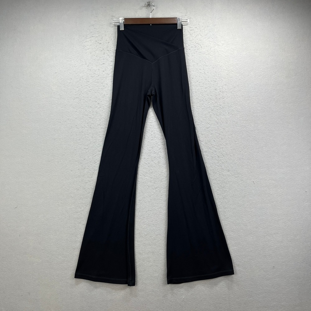 OFFLINE by Aerie Flare Pants Women M Black Real Me High Rise Crossover Athletic